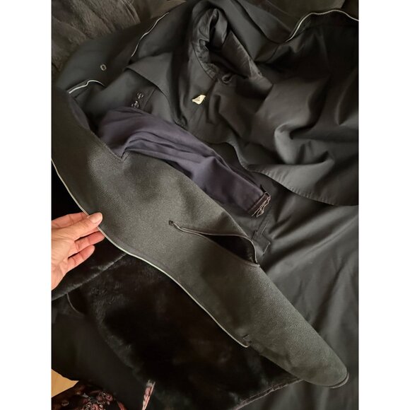 London Fog Vintage Black Mens Trench Coat with Removable Lining  Size 38 Short - Picture 12 of 15